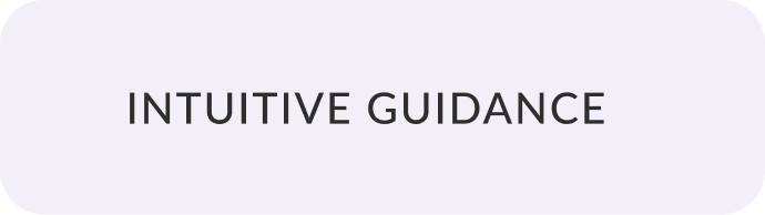 White button with black text that says 'INTUITIVE GUIDANCE' on a light purple background.