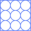 Illustrative blue icon