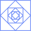 Illustrative blue icon