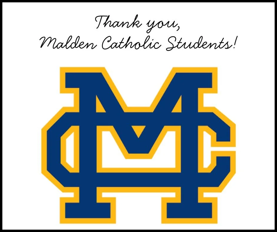 We&rsquo;d like to give a huge shout-out to the incredible students from Malden Catholic who rolled-up their sleeves and worked hard at the Food Pantry today! Together they power washed the building, cleaned windows, and dated/sorted over 500 pounds 