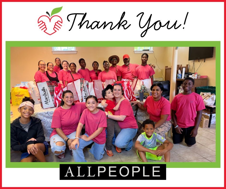 A huge shoutout and heartfelt thank you to the incredible volunteer team from @allpeople.church who came out to serve with us back in August! With smiles on their faces, these volunteers assembled over 35 back-to-school backpacks and organized our gi
