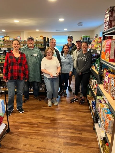 Volunteers of the North Reading Food Pantry, ready to help!