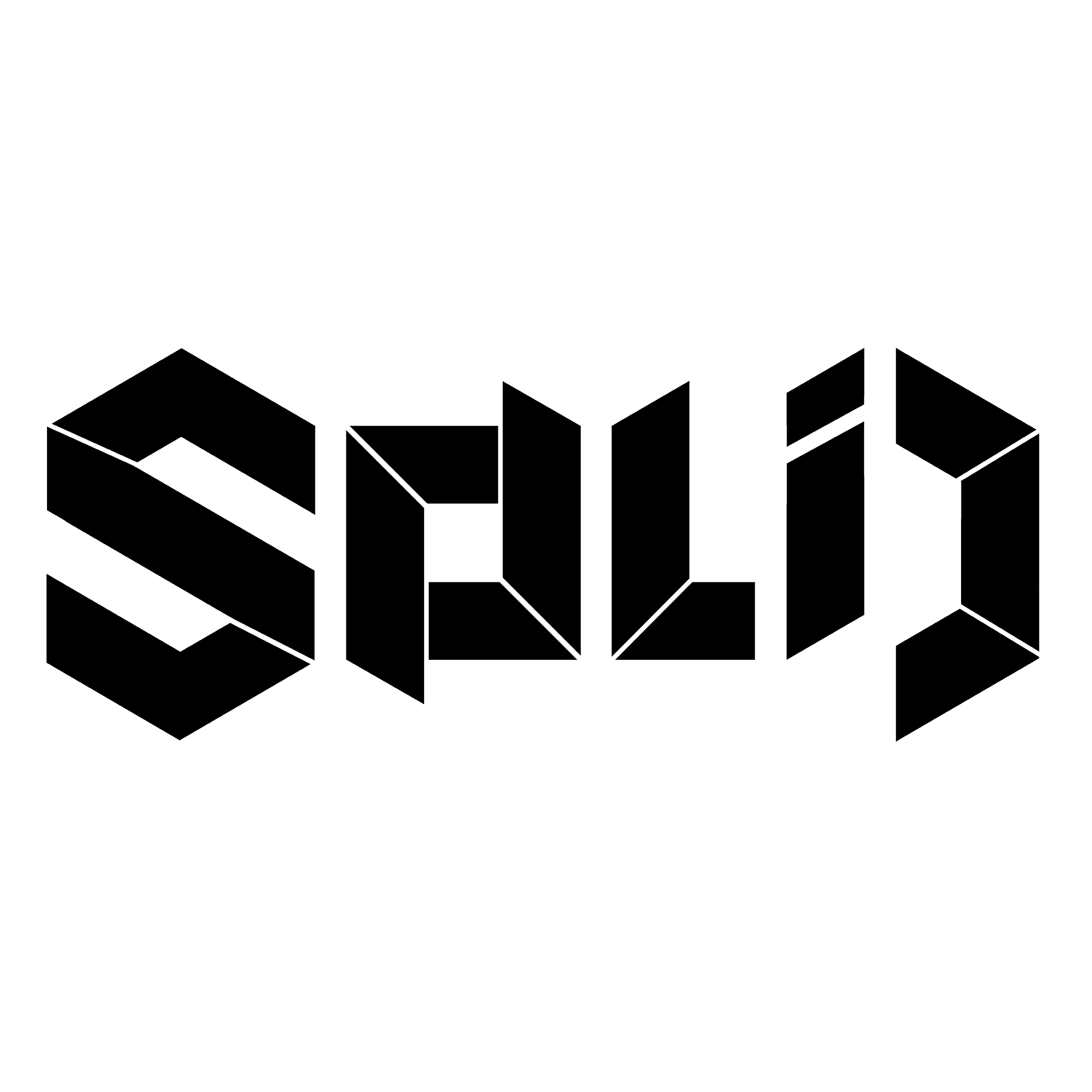 Schéma en ligne avec des cubes 3D formant une structure abstraite sur fond noir.