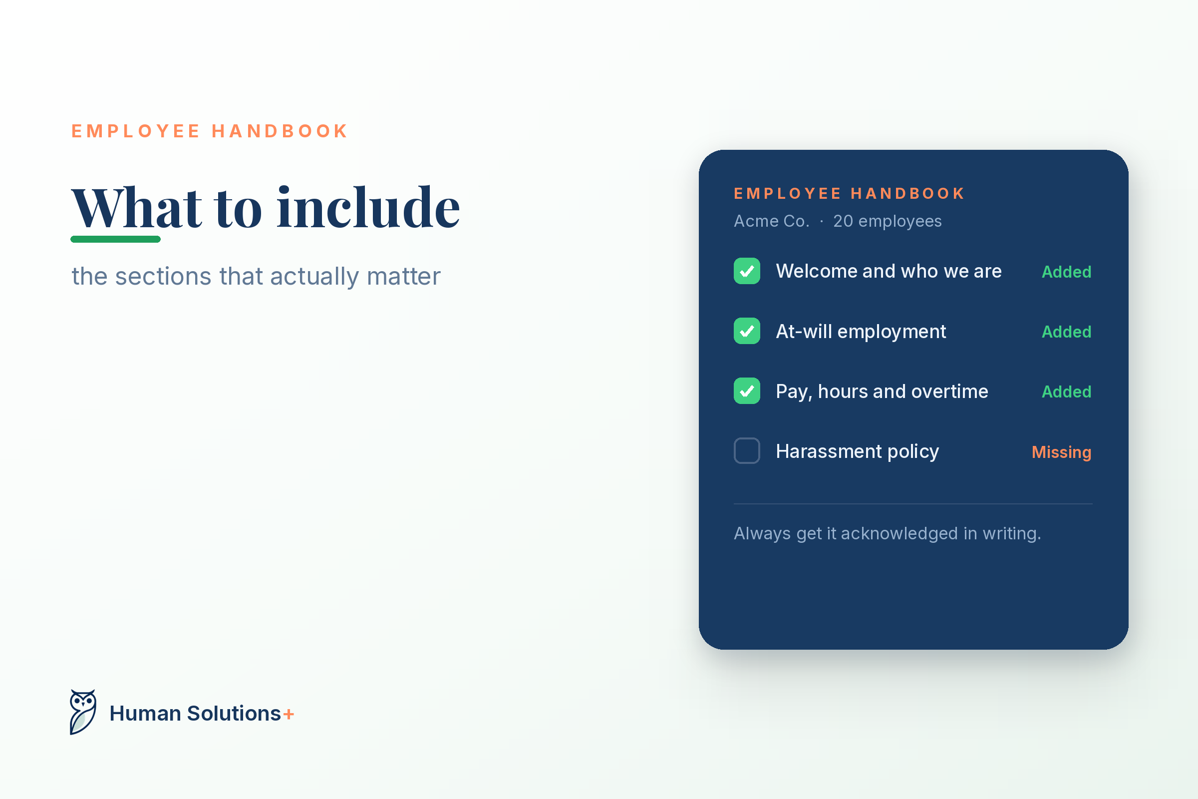 What to Put in an Employee Handbook: A Small Business Guide