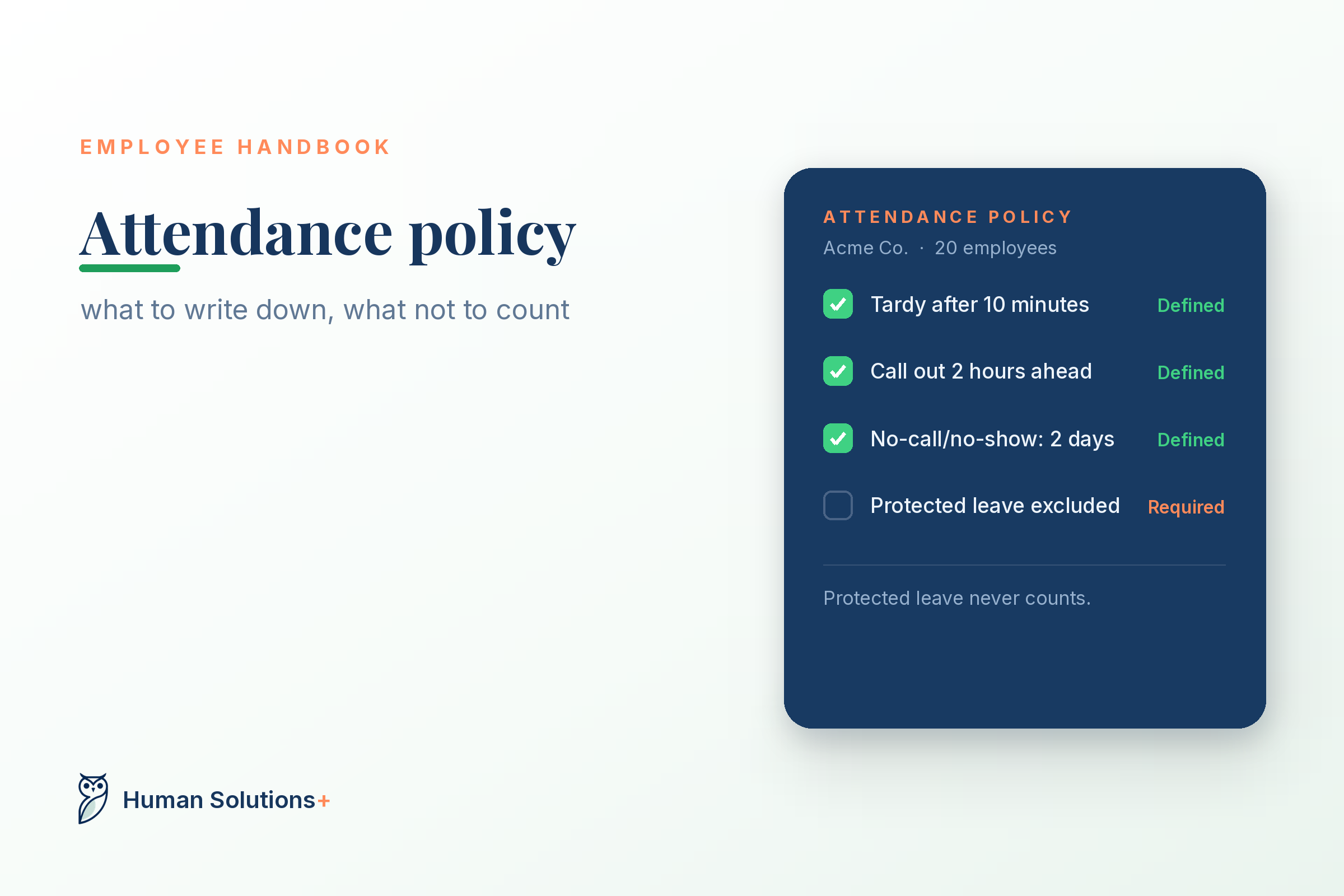 How to Write an Attendance Policy for a Small Business