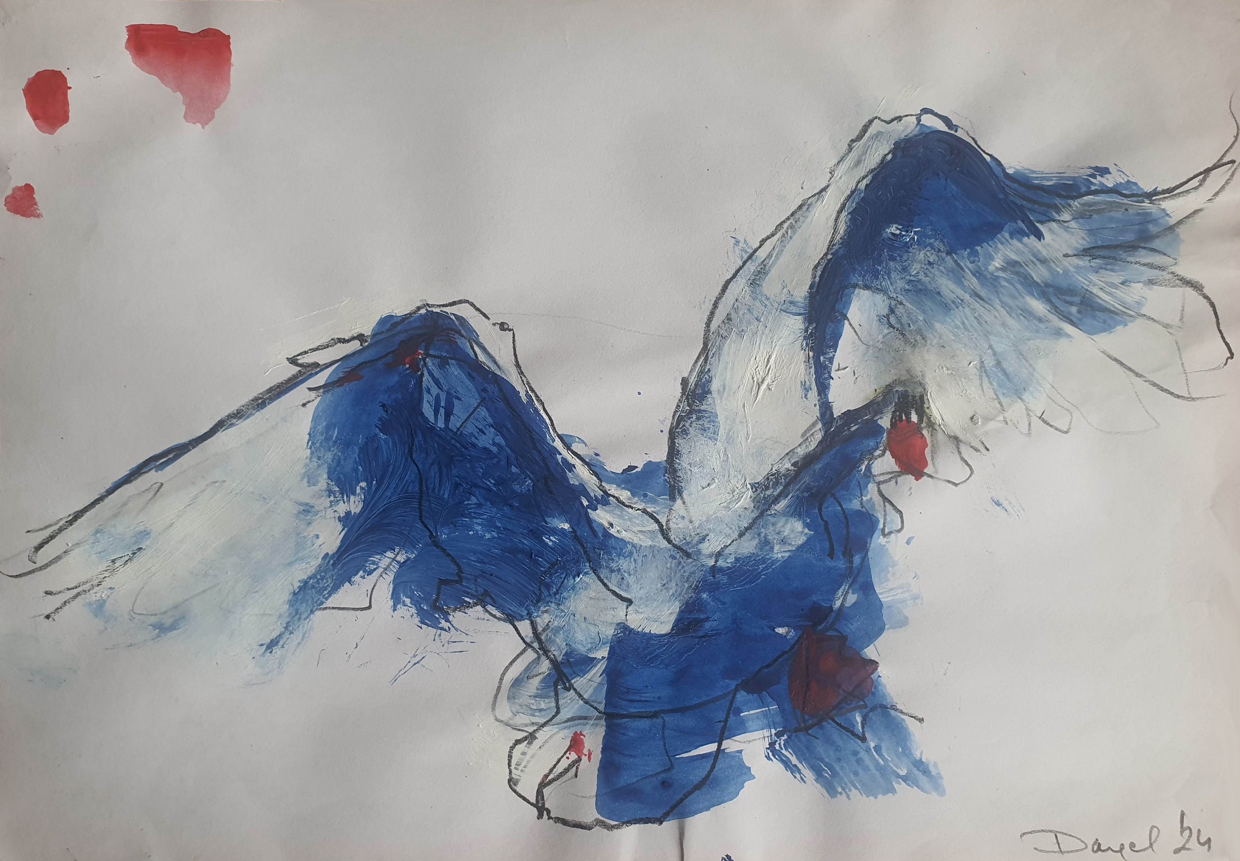 Swan. 10
Pencil and Acrylics on Paper
21 x 30 cm
