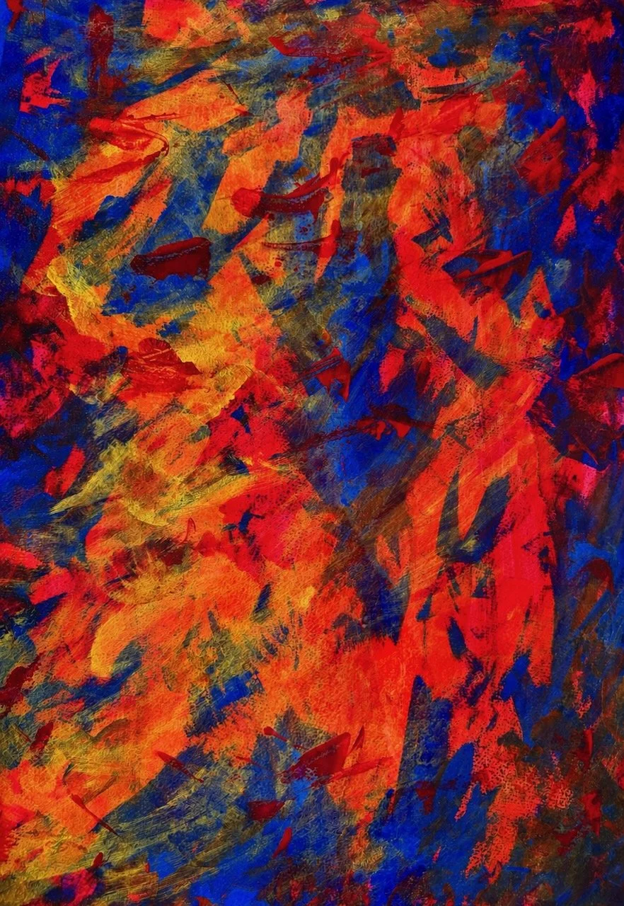 "In The Midst of it All"
Acrylic on Paper
16.5” x 23.5”
42cm x 59cm