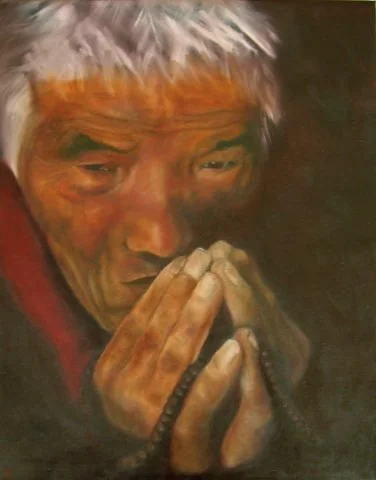 "Buddhist Monk"
Oil on Canvas
16 x 20 in