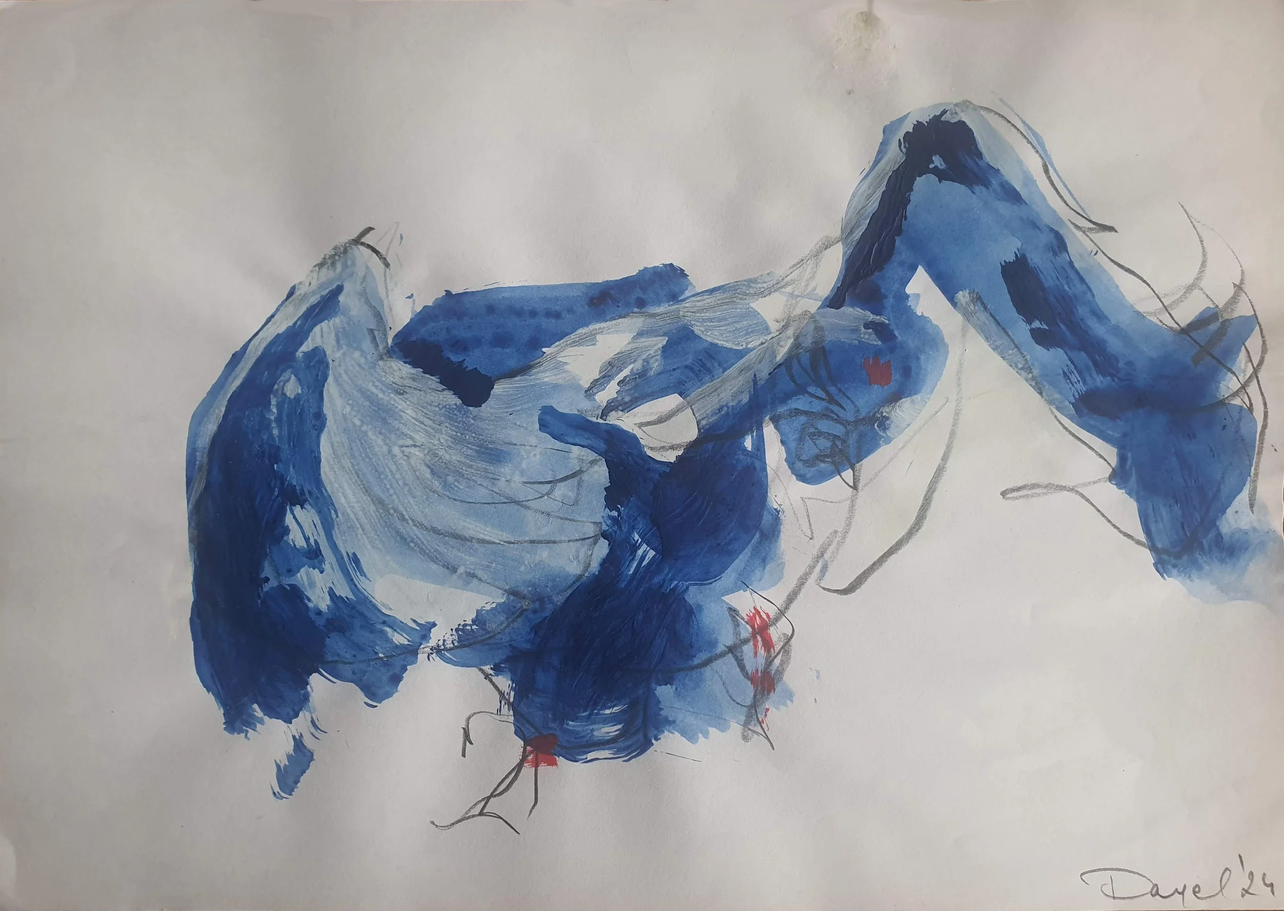 Swan. 7
Pencil and Acrylics on Paper
21 x 30 cm