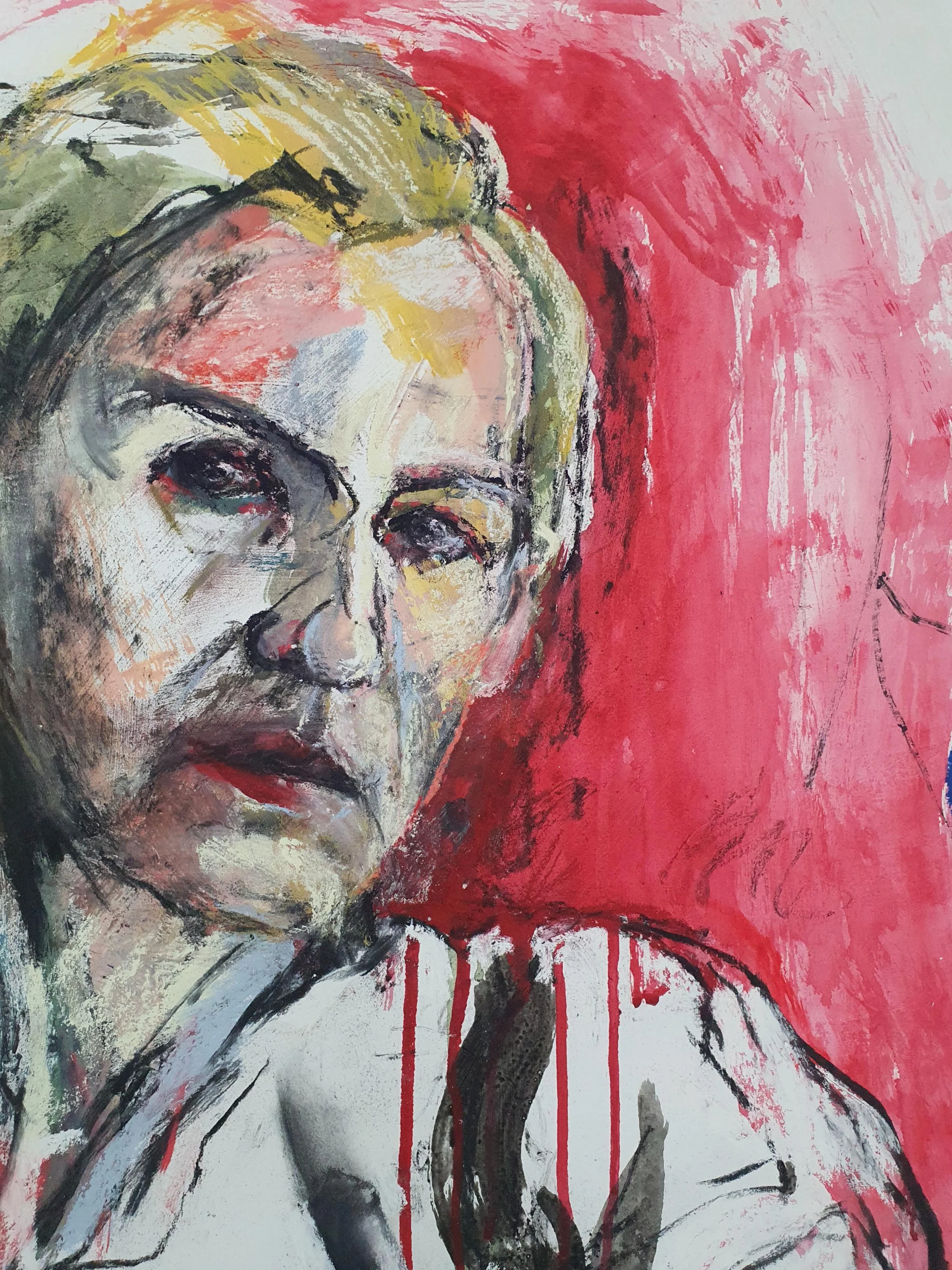 AngR
Charcoal, Pencil, Acrylics, Oil Stick
85 x 149cm