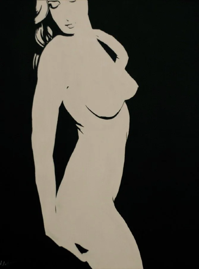 Black & White Study I
Oil on Canvas