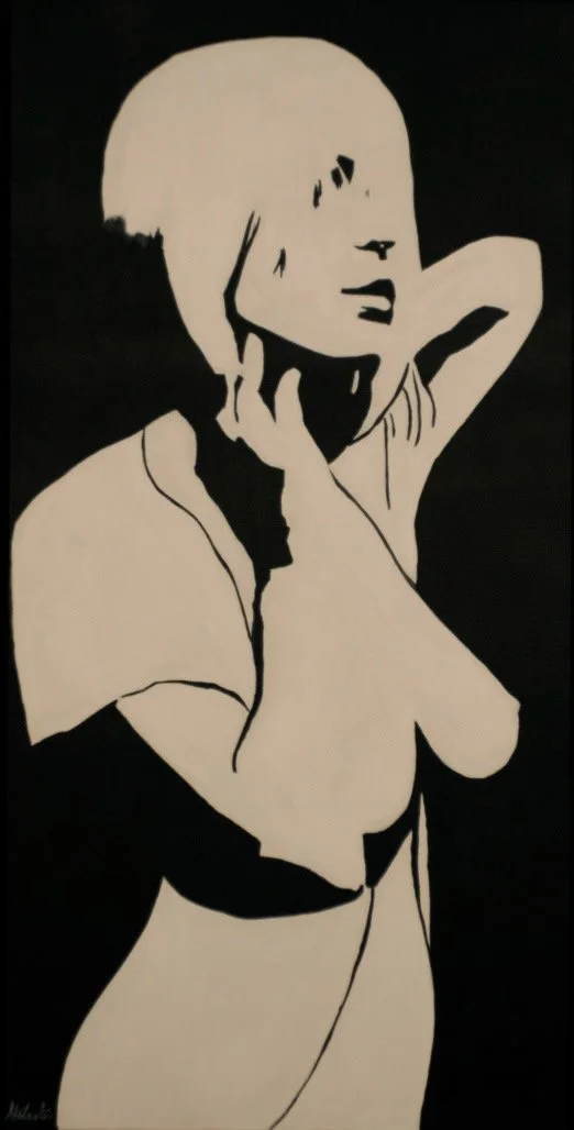 Black & White Study III
Oil on Canvas