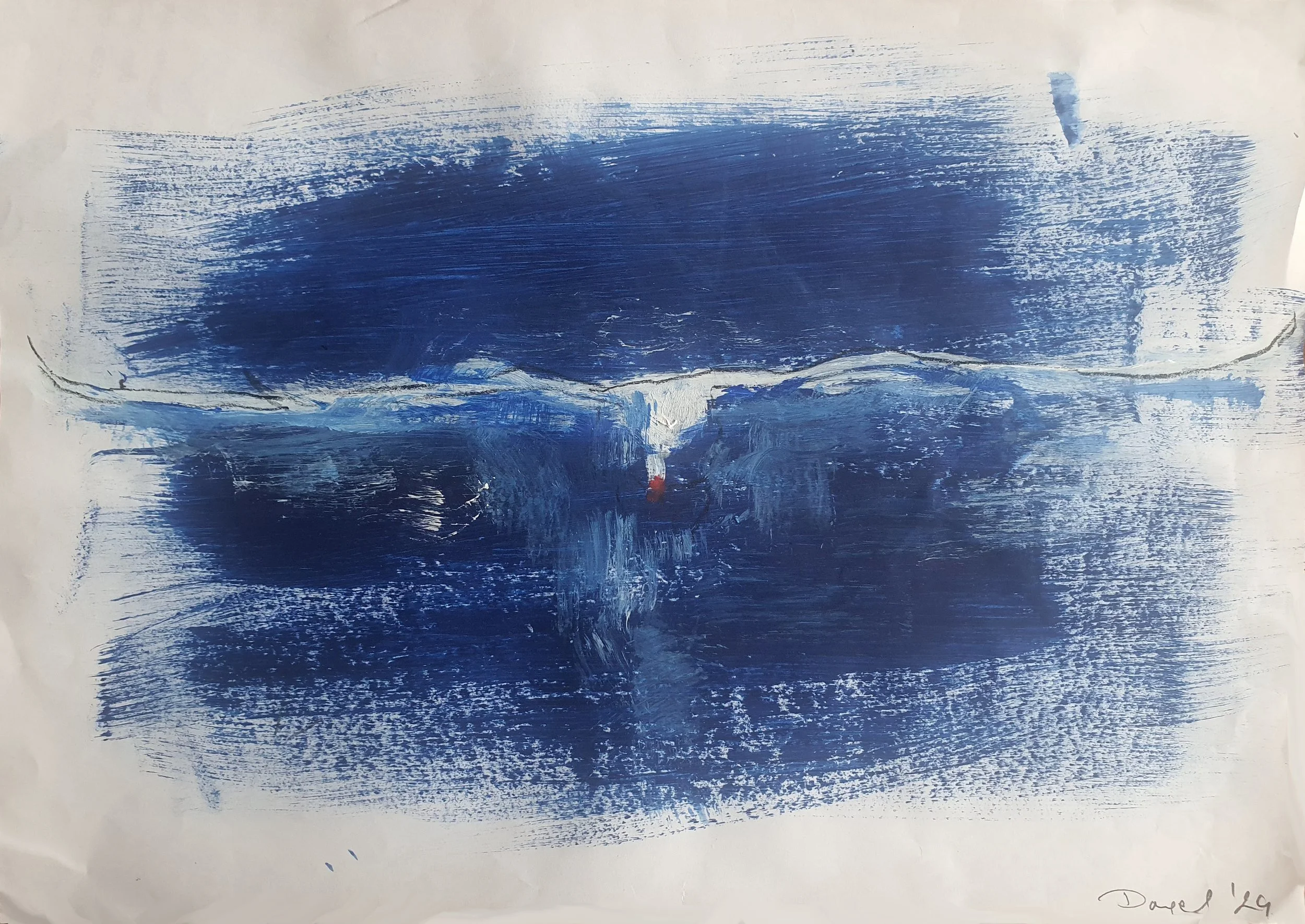 Swan. 5
Pencil and Acrylics on Paper
30 x 42 cm