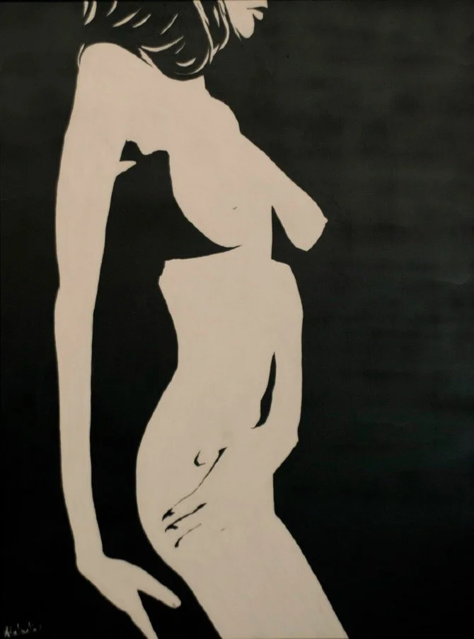 Black & White Study II
Oil on Canvas