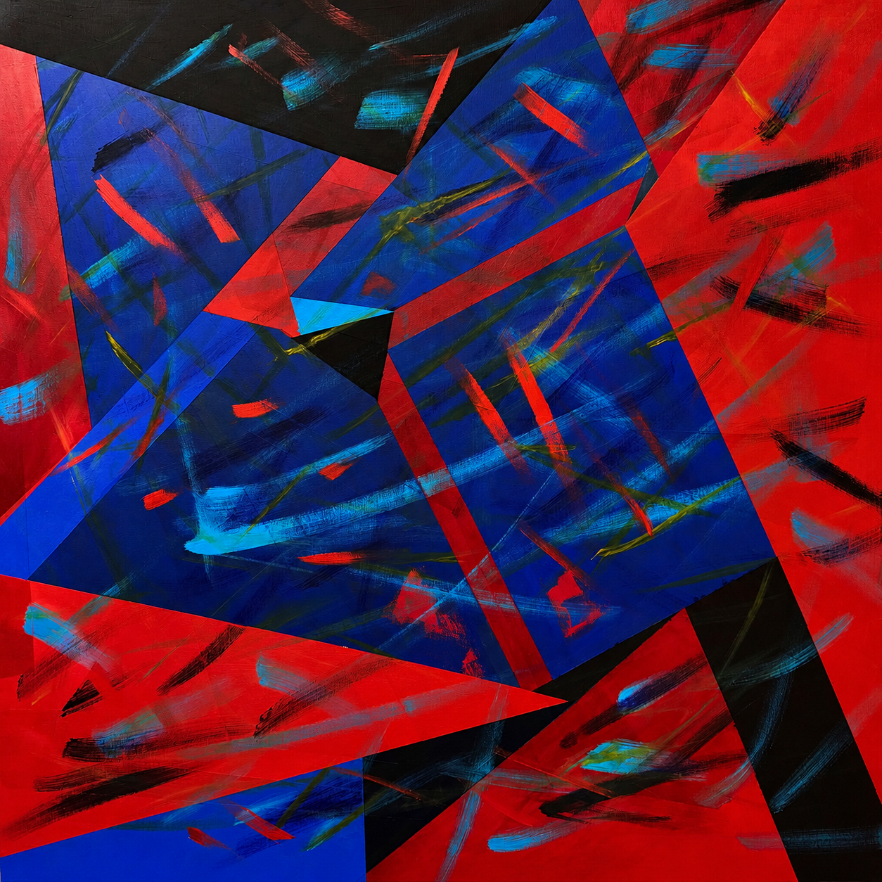 "Good Company"
Acrylic on Canvas 
39.3" x 39.3" (100cm x 100cm)