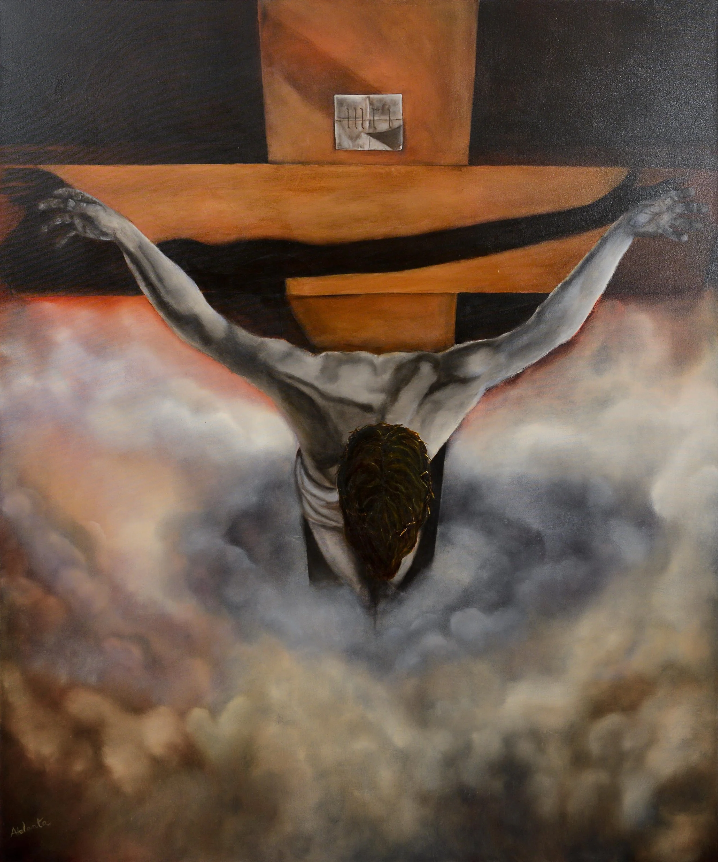 After Salvador Dali: "Christ of Saint John of the Cross"
Oil on Canvas
60 x 48 in