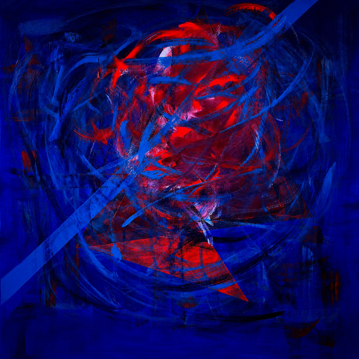"I Was Thinking of You" 
Acrylic on Canvas
39.3" x 39.3 (100cmxx100cm)