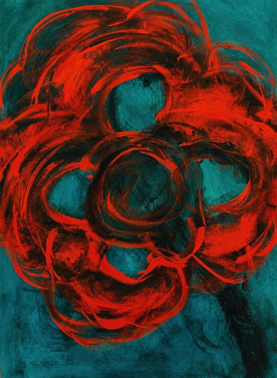 "We Talked for Hours II" Triptych
Acrylic on Canvas Board
33” x 12 “
84cm x 59cm