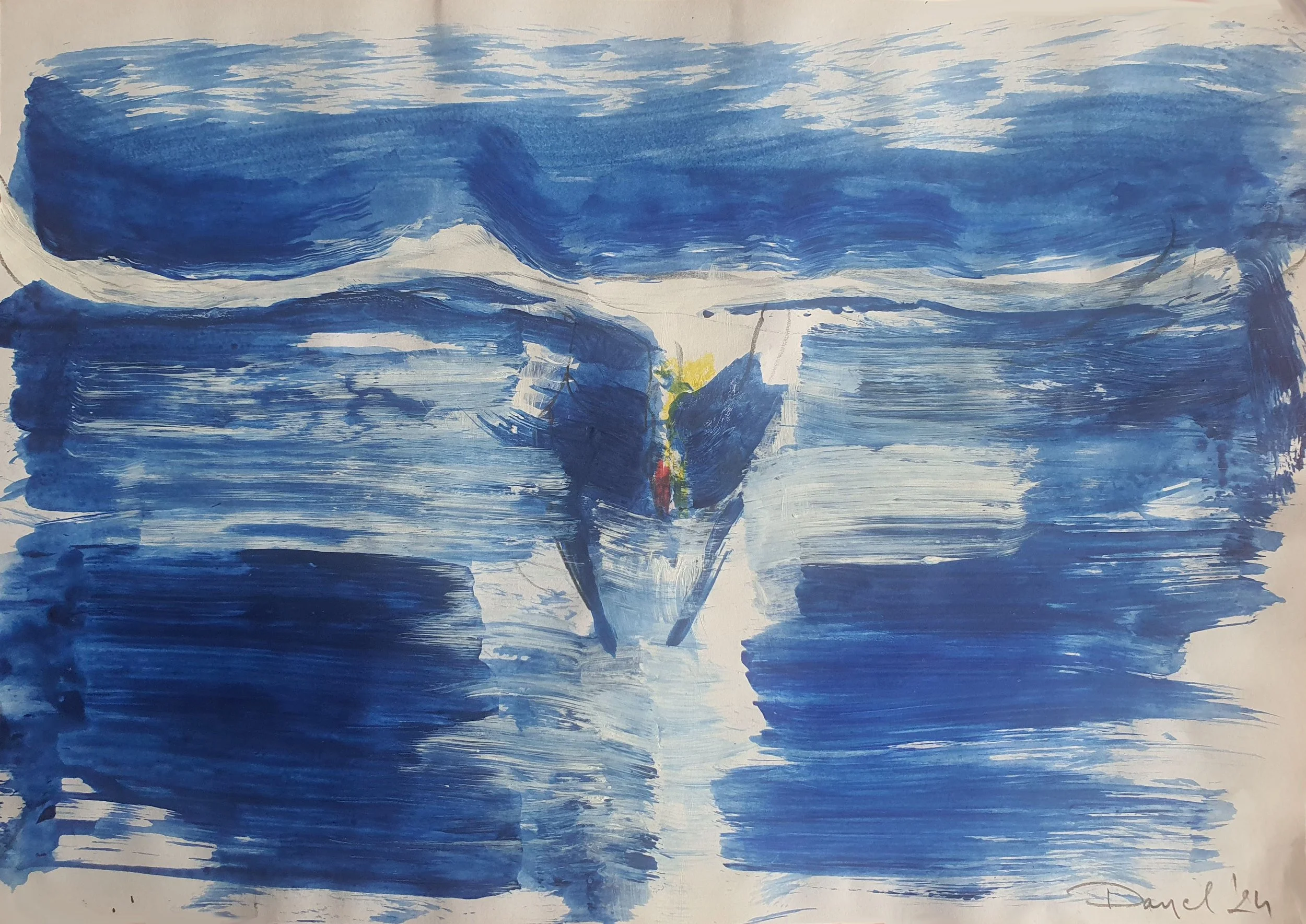 Swan. 6
Pencil and Acrylics on Paper
21 x 30 cm