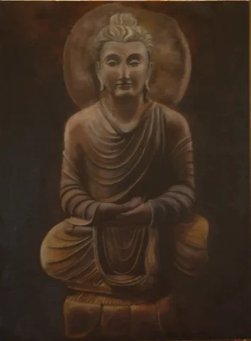 "Seated Buddha"
Oil on Canvas
36 x 48 in