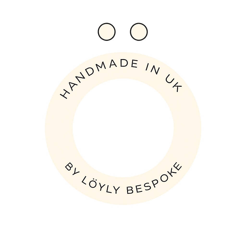 Handmade in the UK mark representing the craftsmanship and quality behind every Löyly Bespoke Sauna.