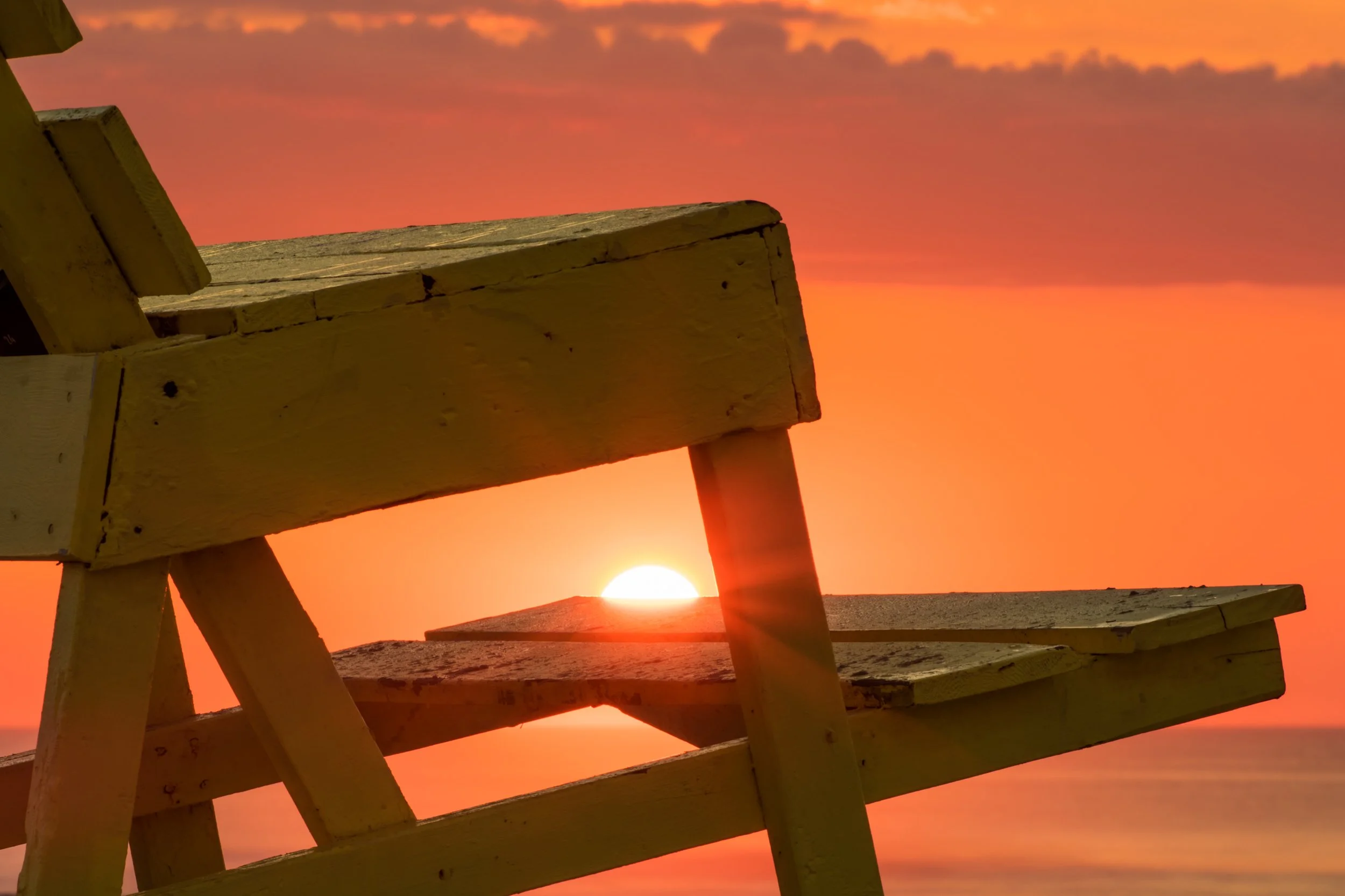 Lifeguard Stand at Dawn