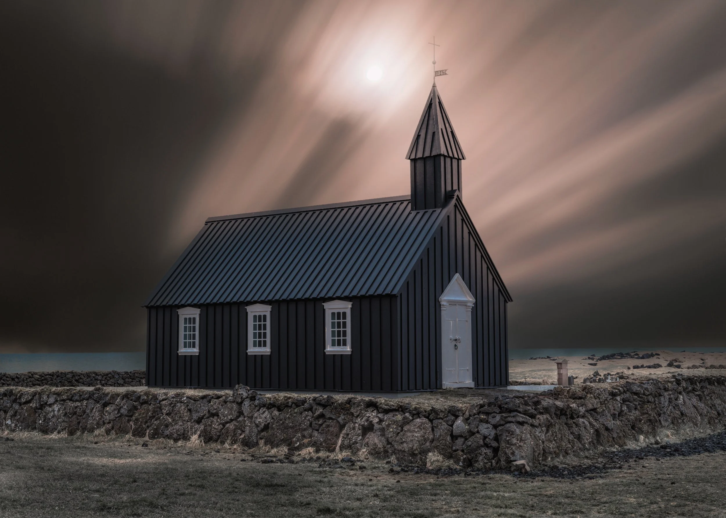 Black Church, Budir, Iceland