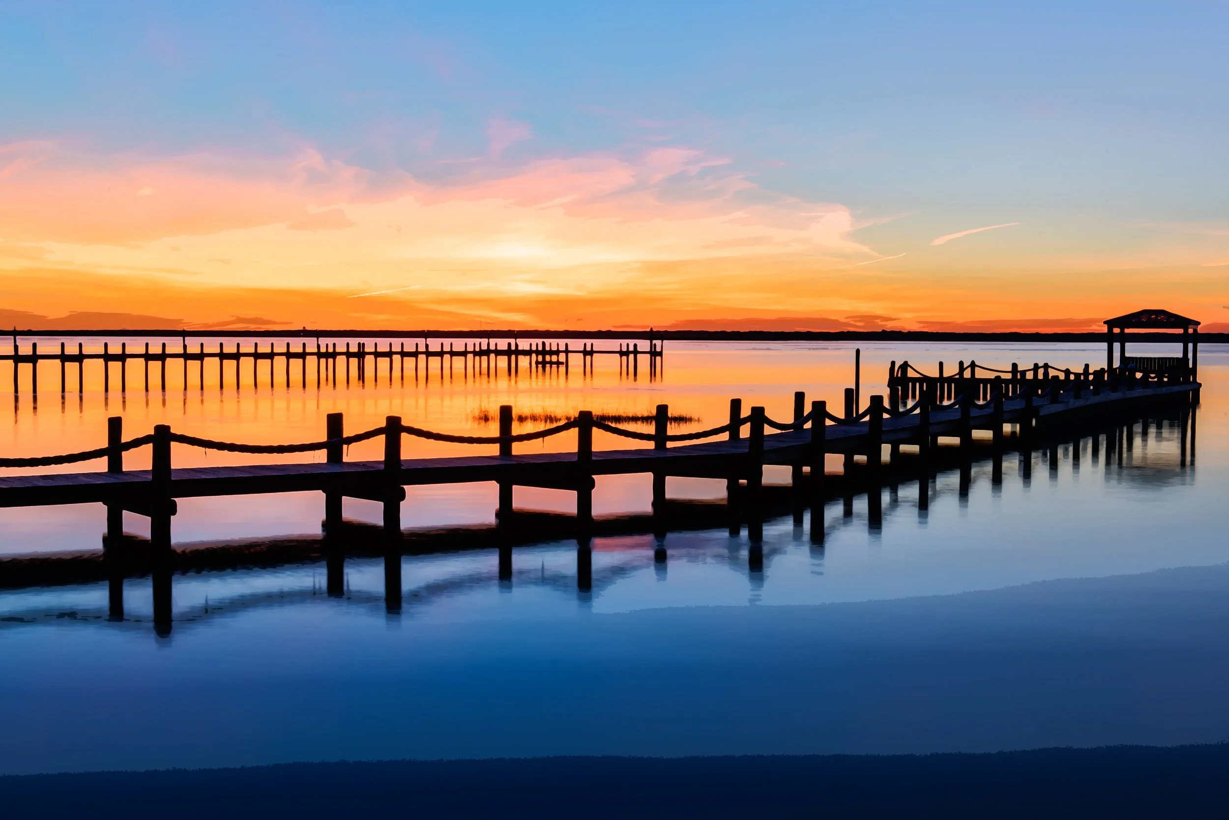 Blue Sunset 