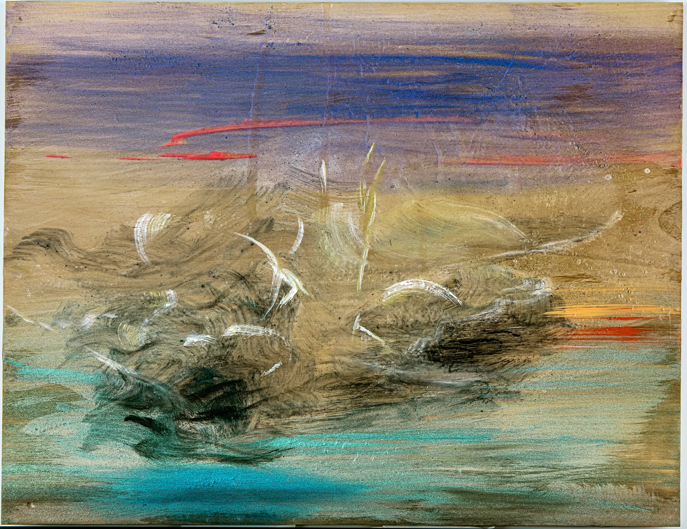 Melting on Ice, oil on wood,
415 x 322 mm