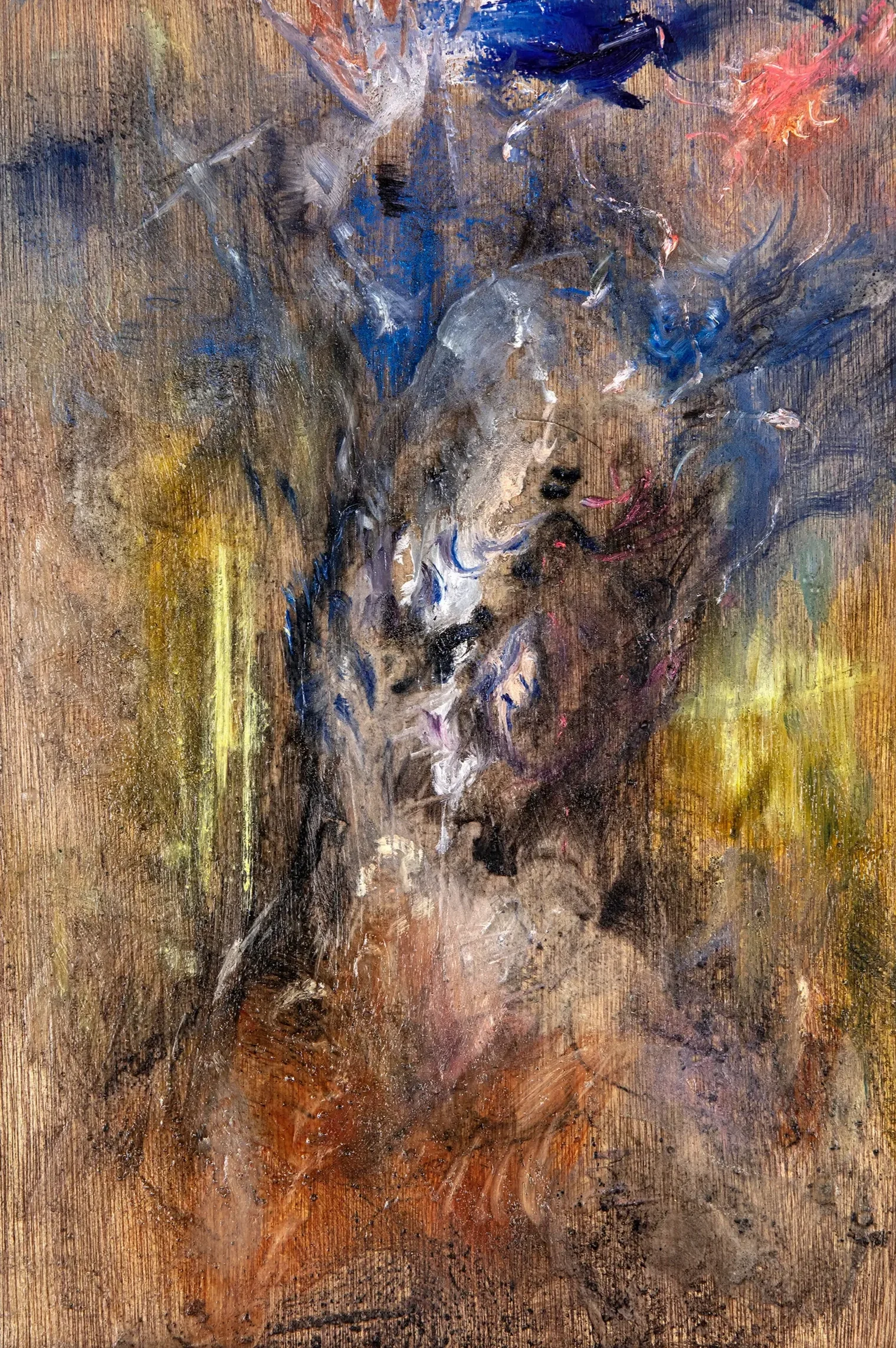 Dear rain, oil on wood, 
205 x 150 mm