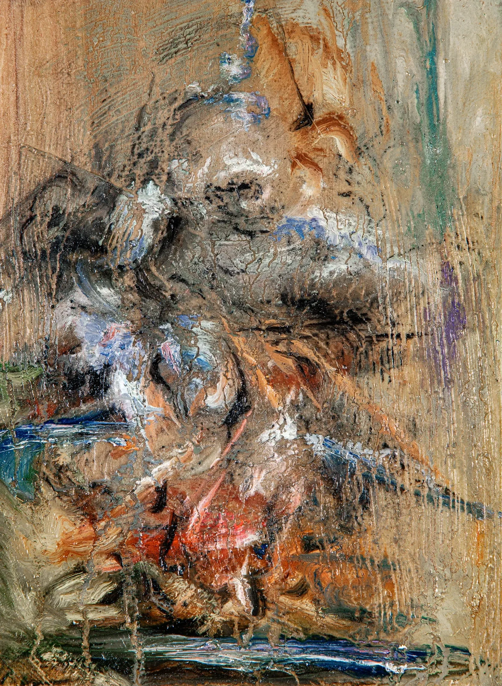 Dear Rain, oil on wood,
205 x 150 mm