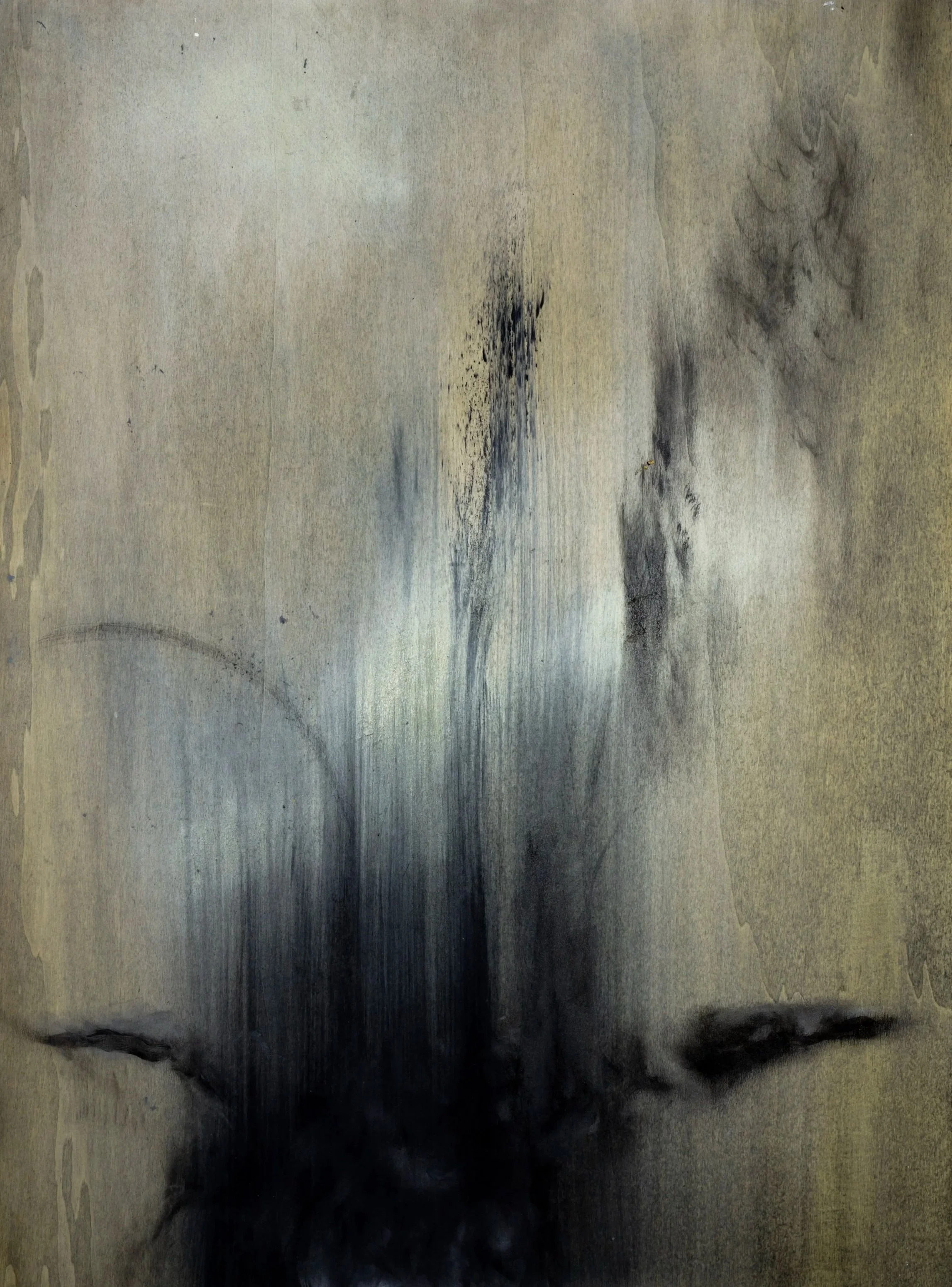 23_OW_11, 
oil, pigments and charcoal on wood, 
60x82 cm, 
2023