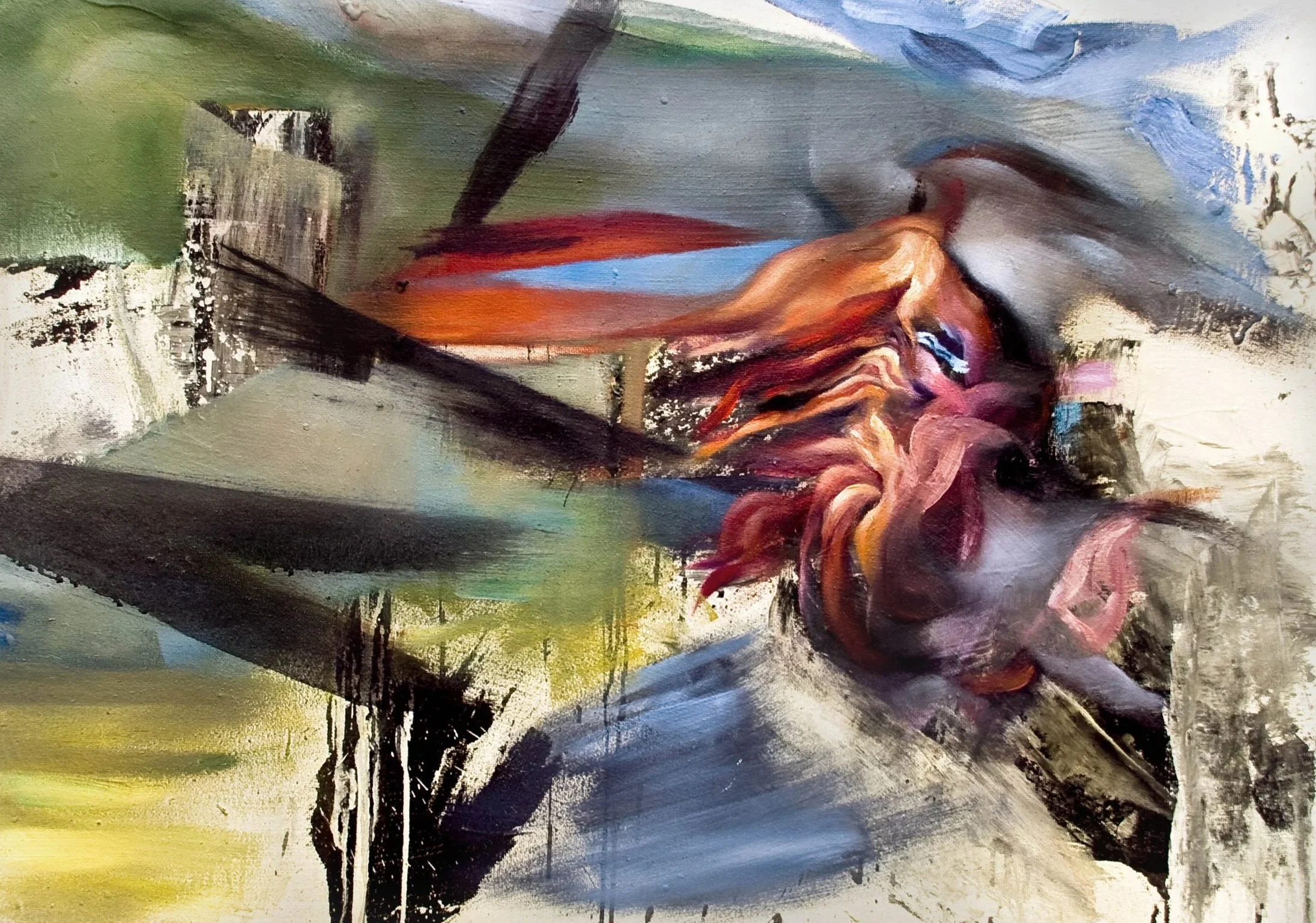 Blakeiada 1 / Scream, oil on wood panel, 2008 / 80x50cm