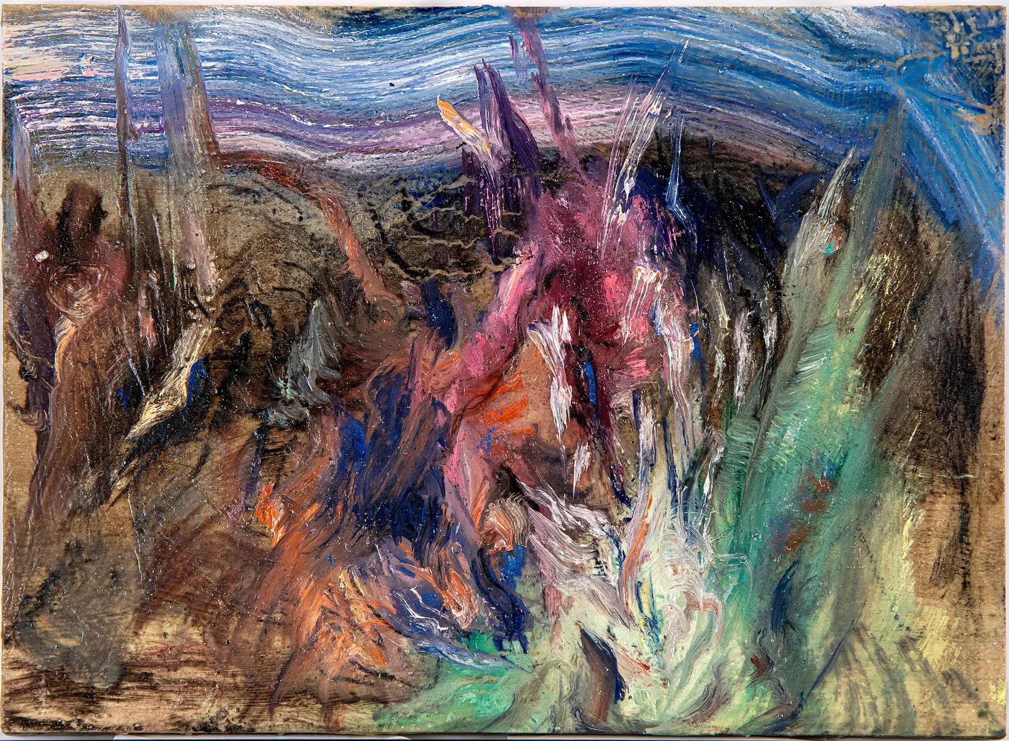 Descape, oil on wood,
205 x 150 mm