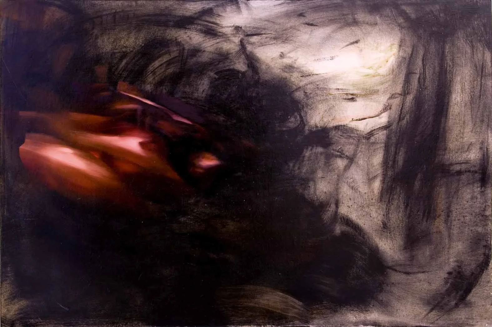 Lakeside Face, oil on wood panel, 2007 / 100x150cm
