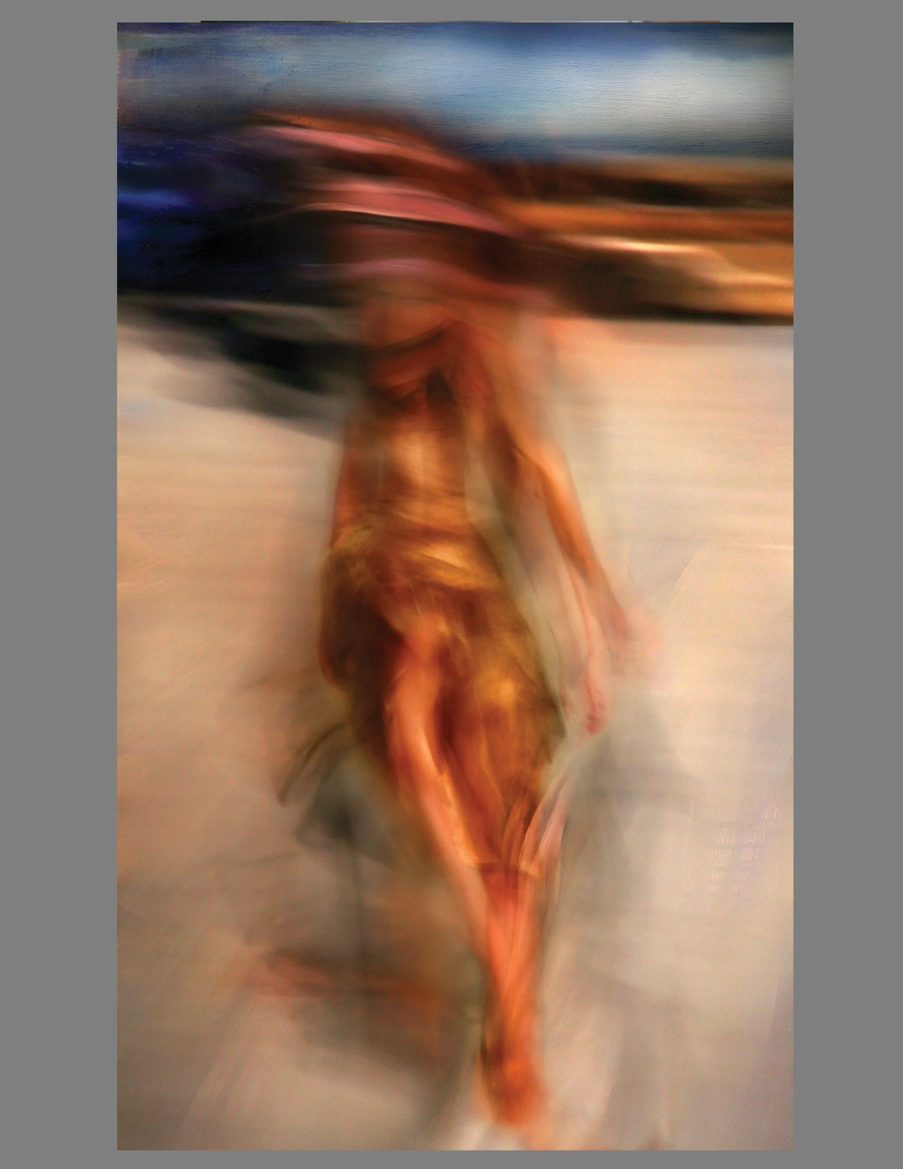 Isolation Experiment 1, 600 x 1200 x 12 mm, layered glass print, 2009