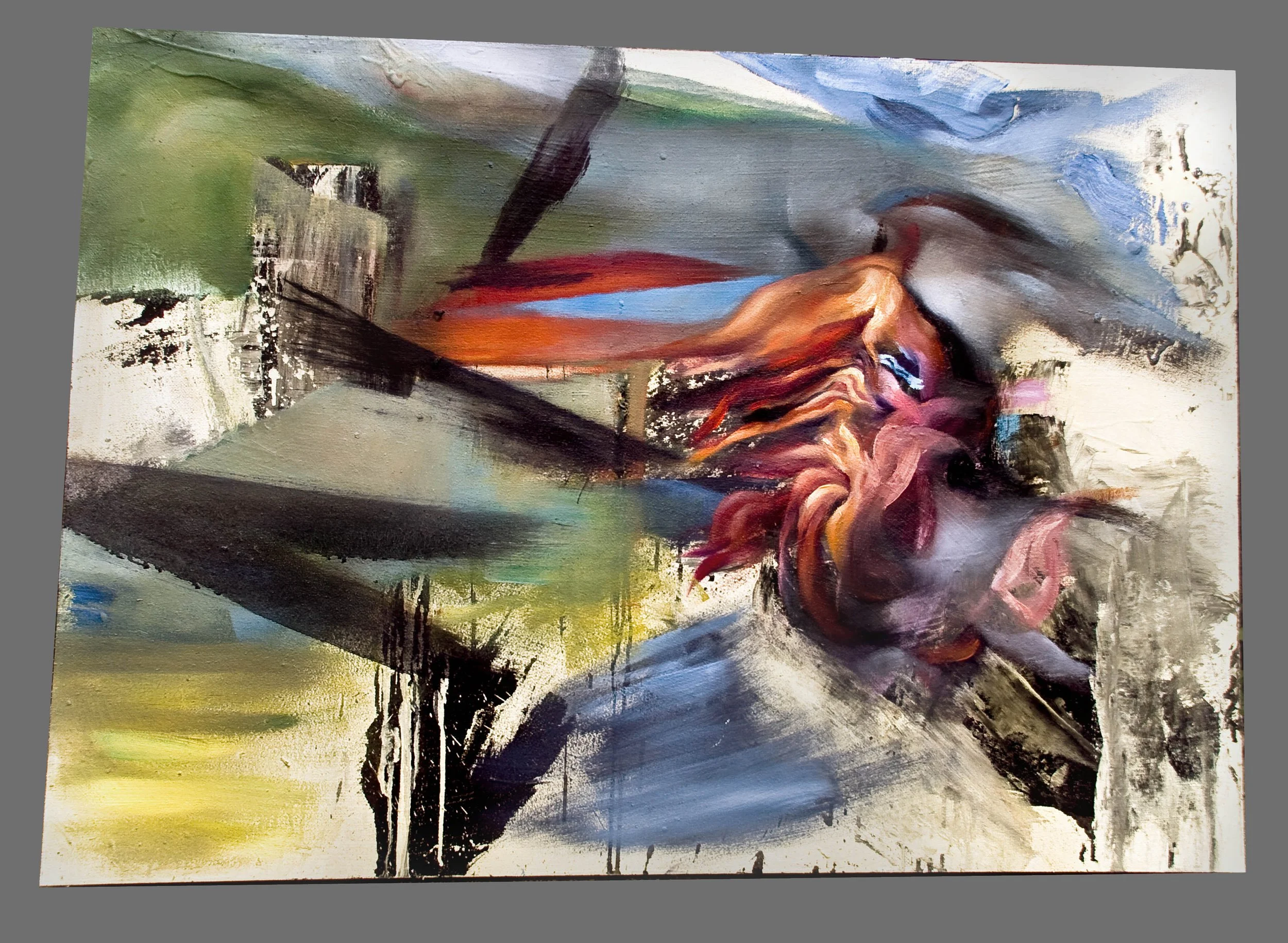 Blakeiada 1 / Scream, oil on wood panel, 2008 / 80x50cm