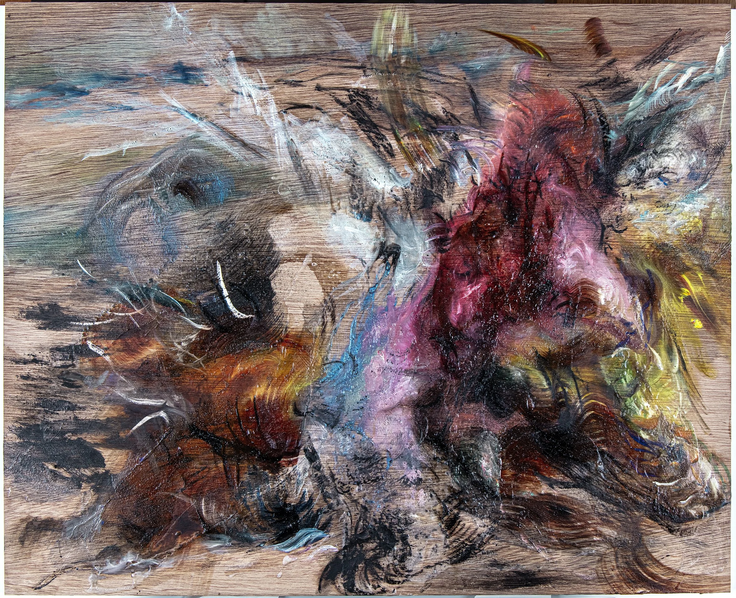 Ronin’, oil on wood,
652 x 530 mm