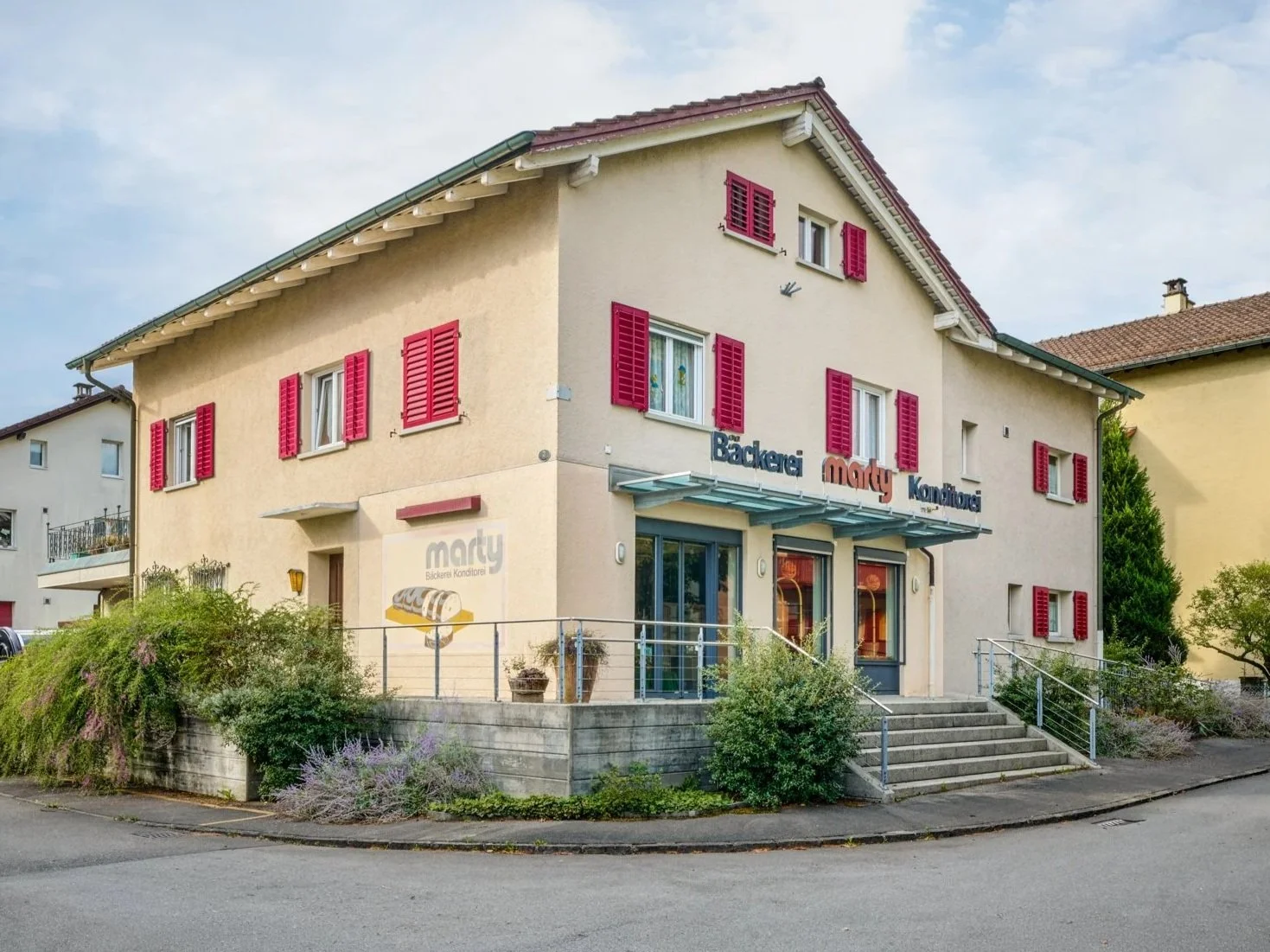 Ehemalige Bäckerei Marty in Kriens, die jetzt Produktionsstätte von Marty's Pasta ist.