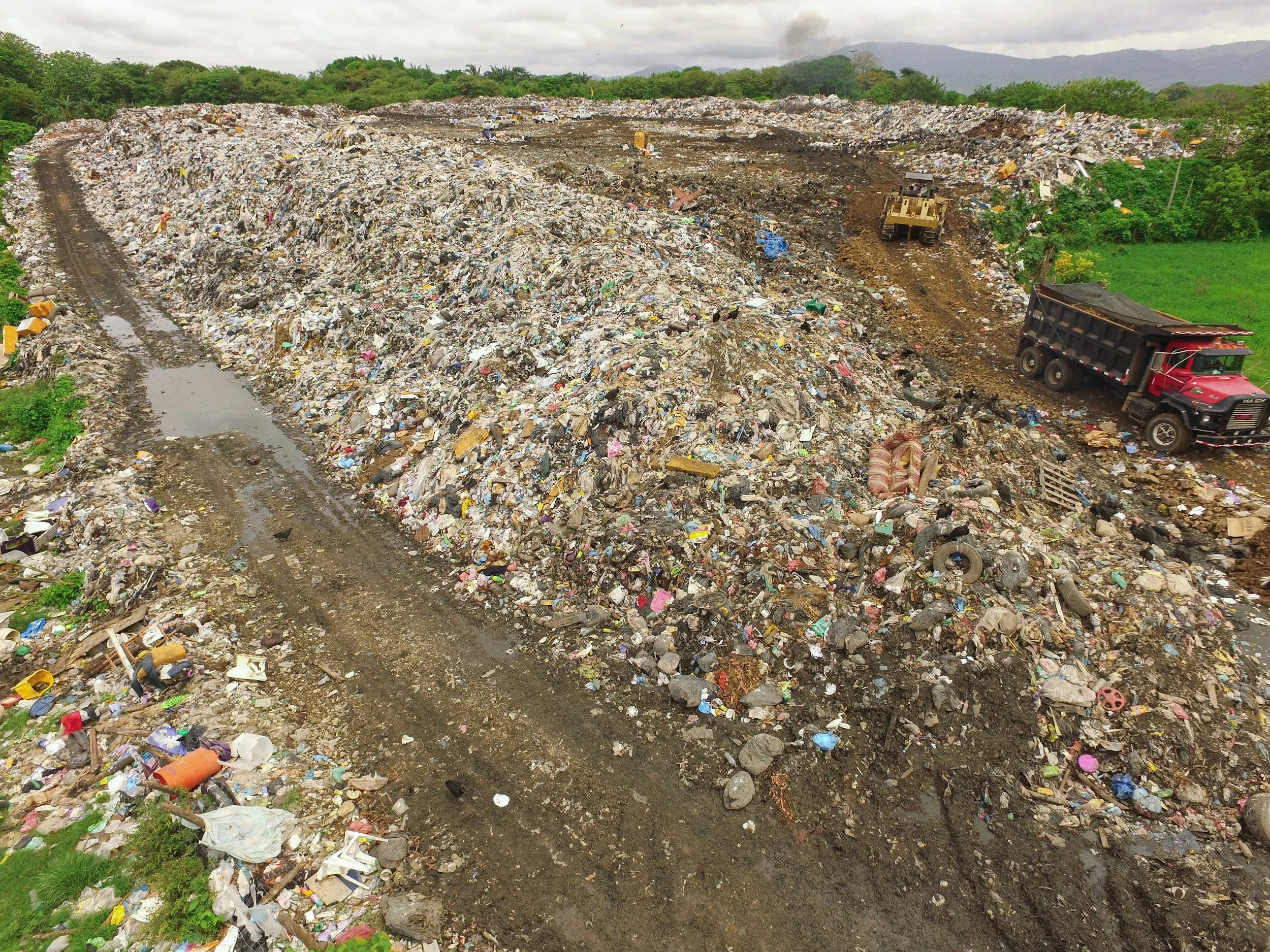 Stock photo of a landfill