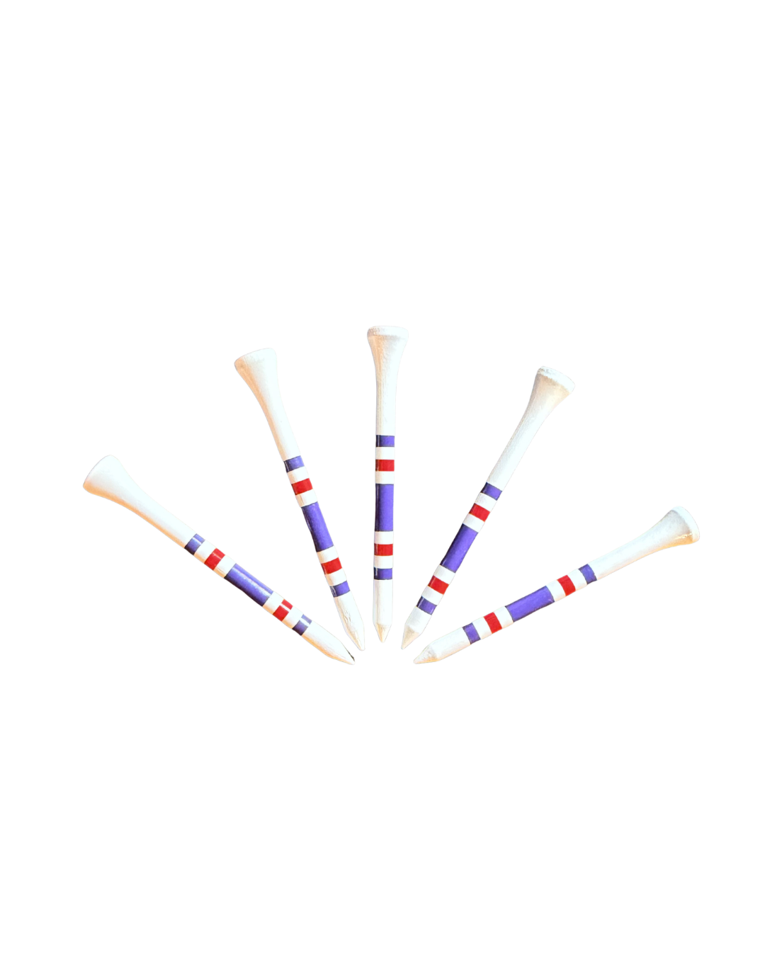 12 Pack Red White & Blue 3 1/4'' Tees