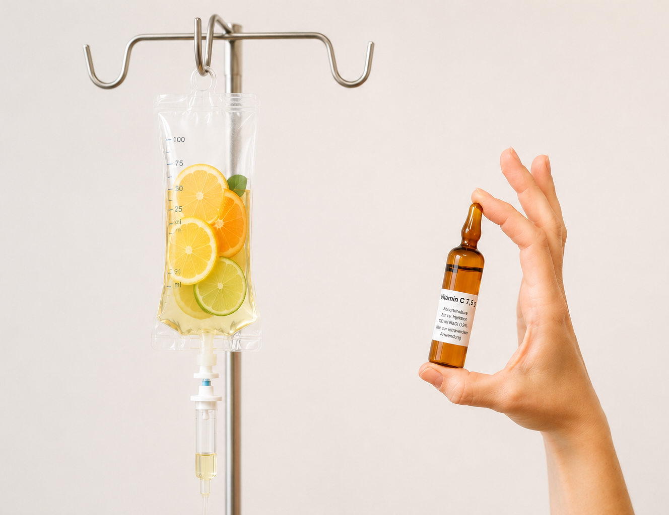 Vitamin-C-Infusion und Mikronährstofftherapie