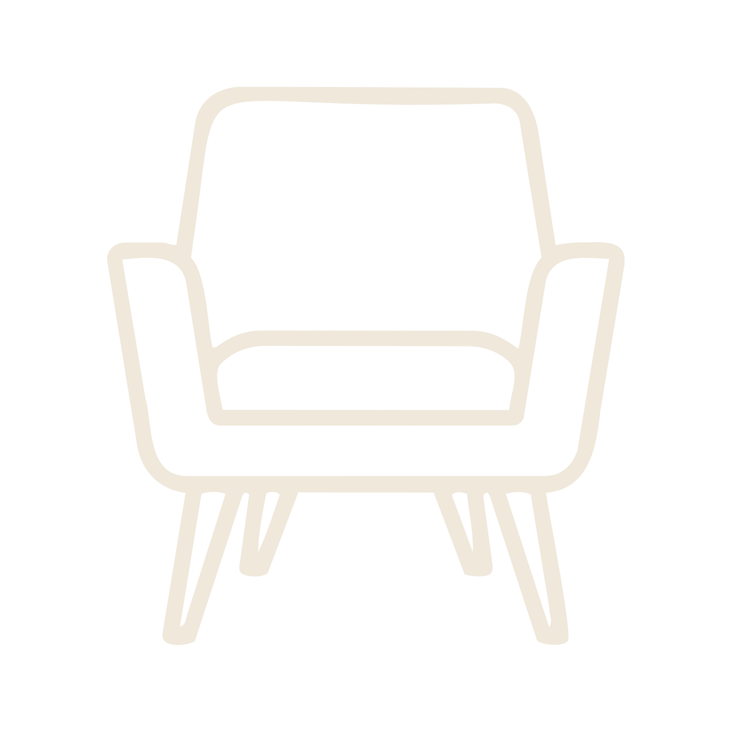 Outline of a chair