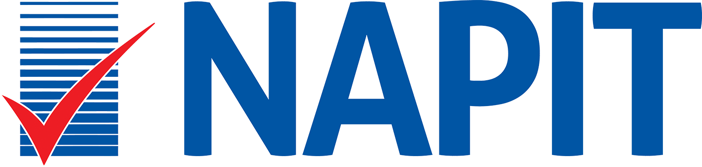 NAPI logo with blue checkmark and bold blue letters spelling NAPI.