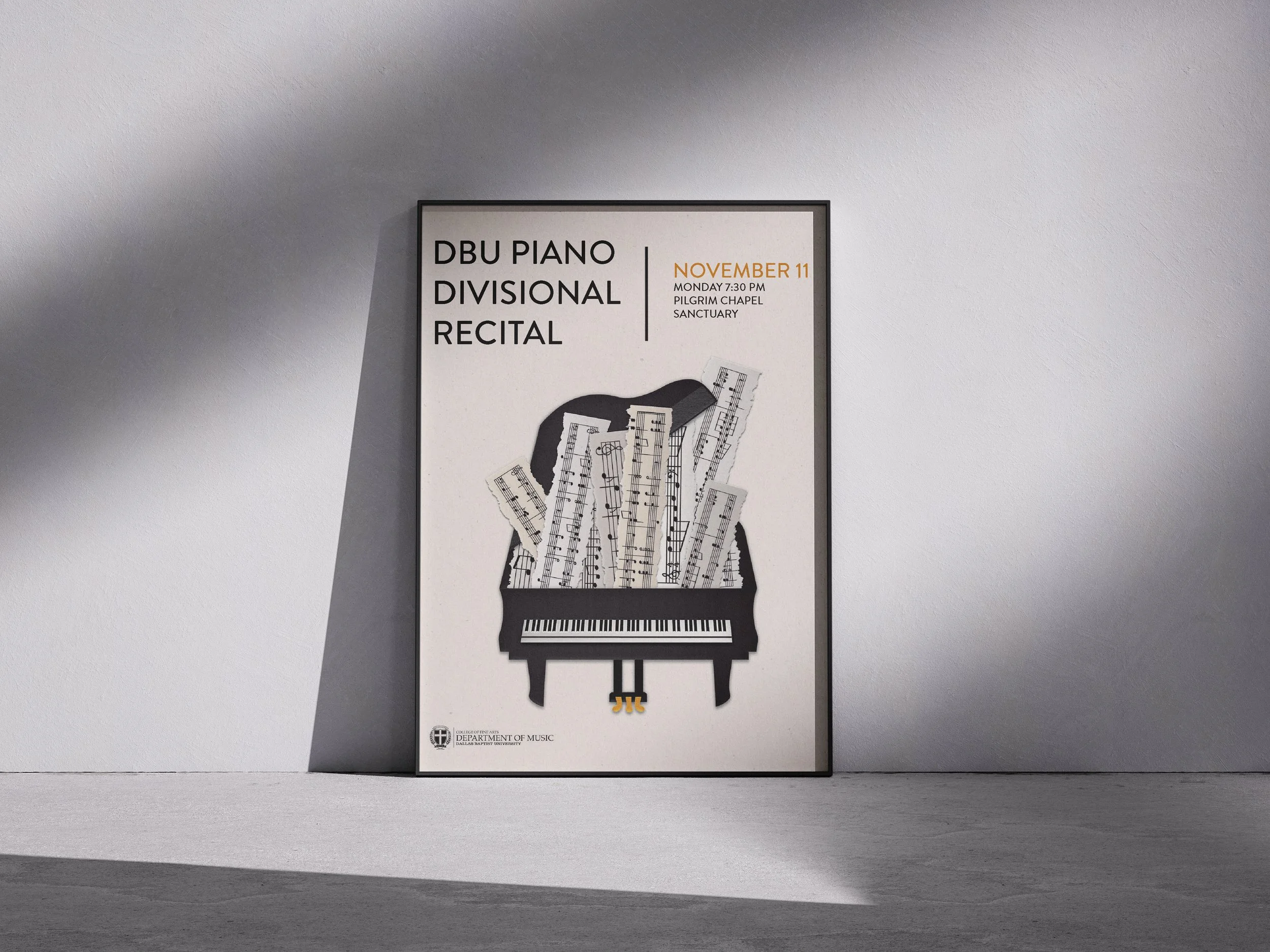 DBU Piano Recital Poster