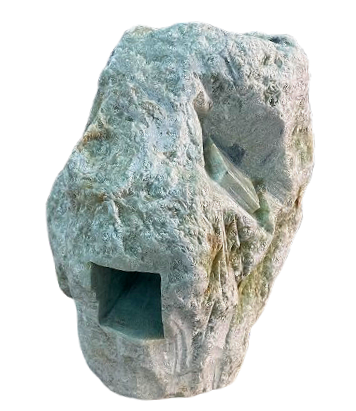 Untitled, 2026
aqua soapstone
12.4 x 8.3 x 7.5 in / 31.5 x 21 x 19 cm