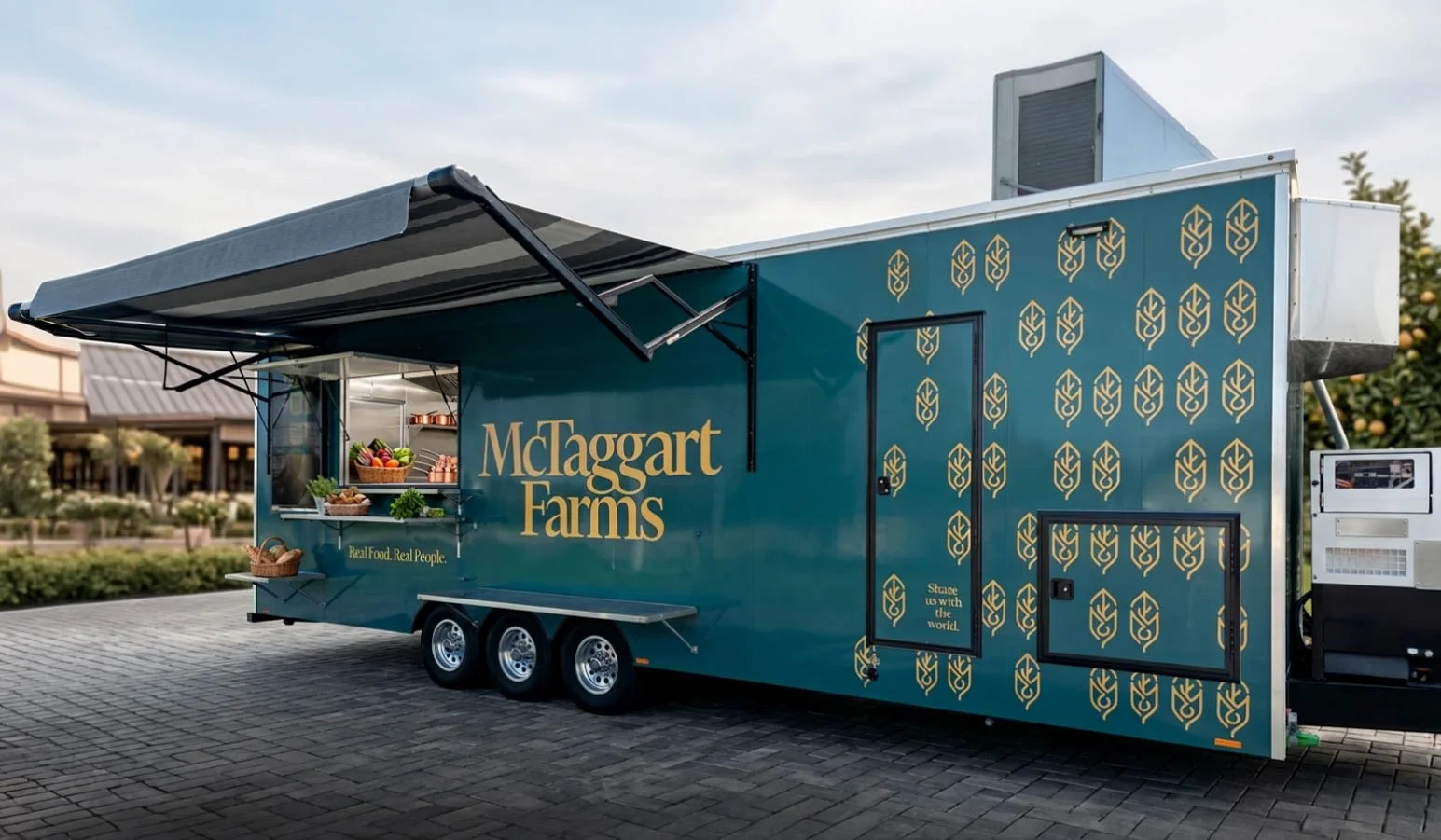 Mobile Kitchen seen setup on location