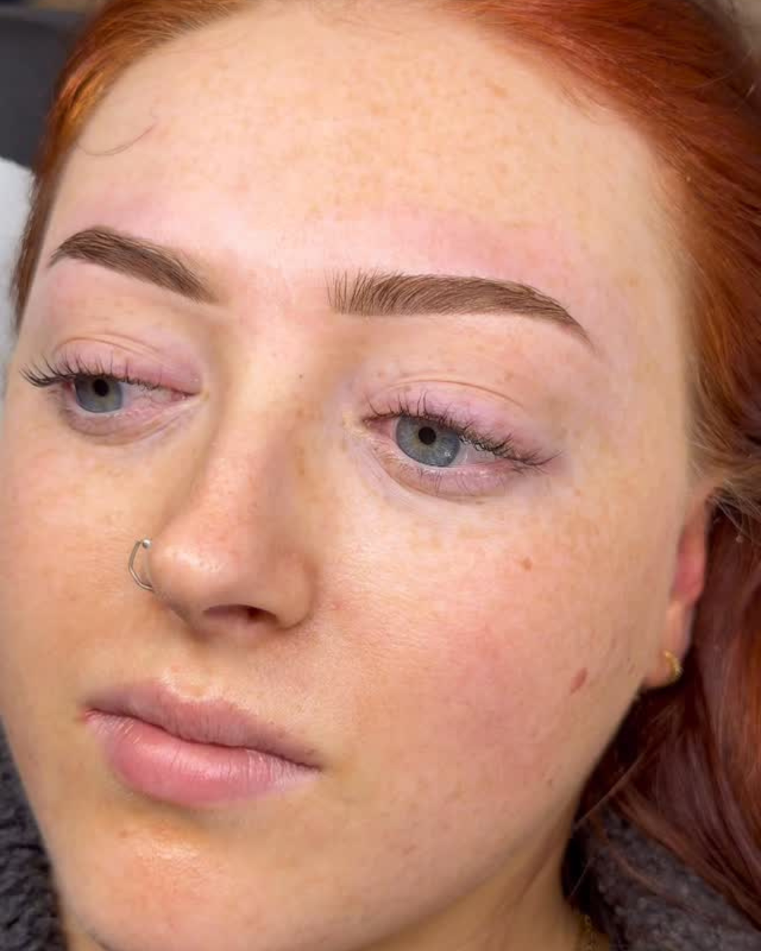 Beautifully styled natural brows