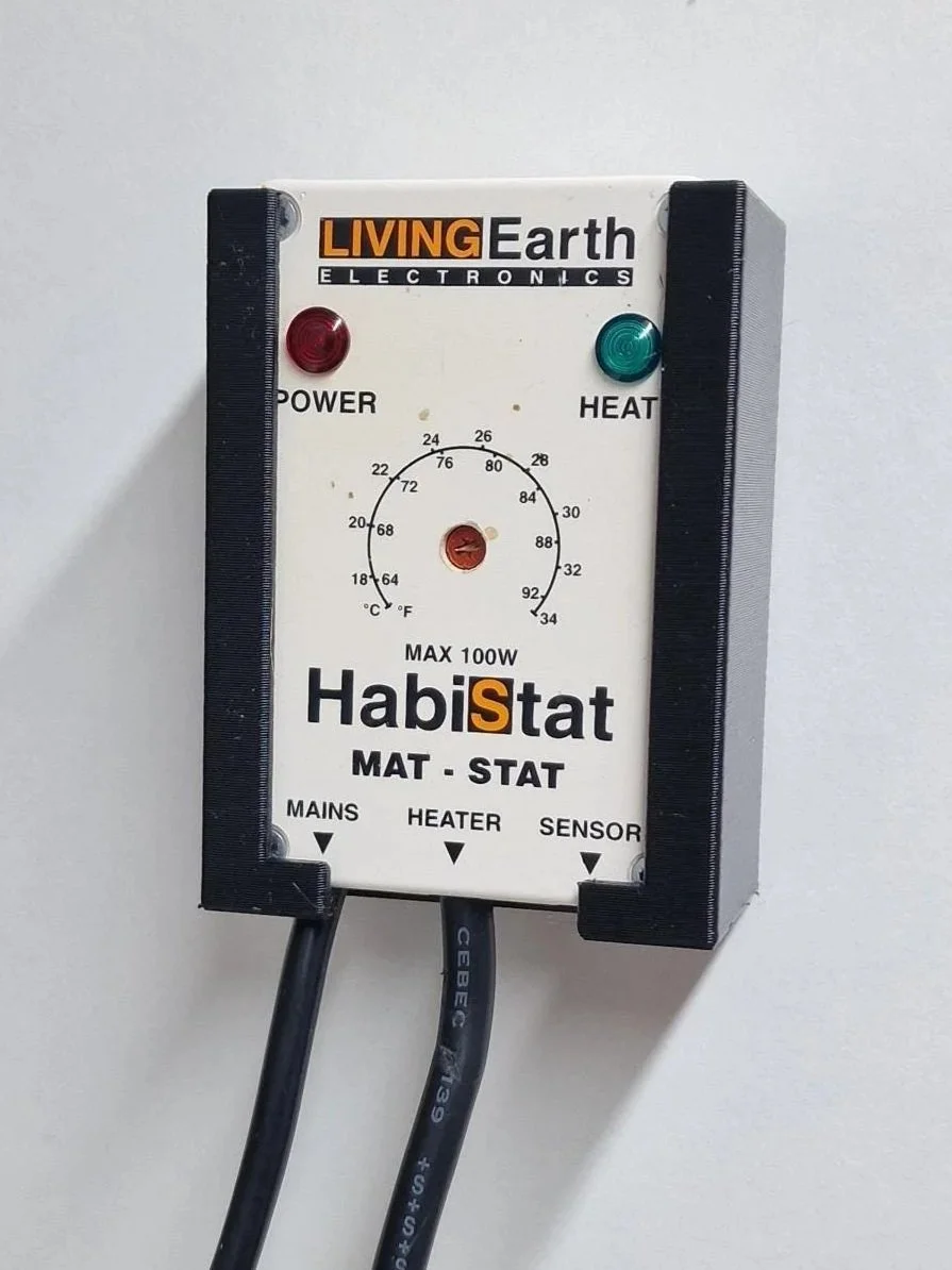Habistat Mat stat Thermostat Holder (for the older type of Habistat's without the fixing lugs. )