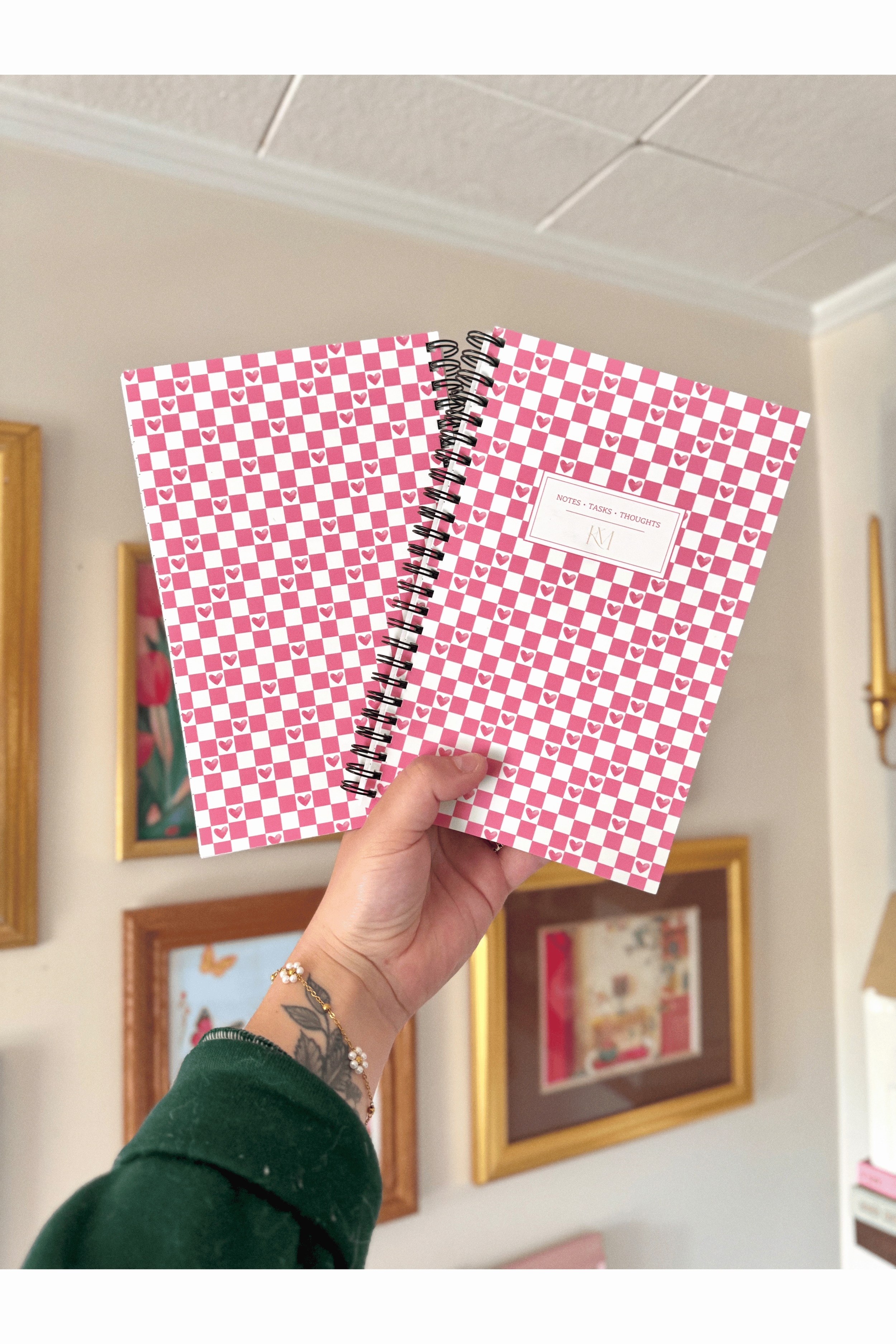 CHECKERED LOVE NOTEBOOK